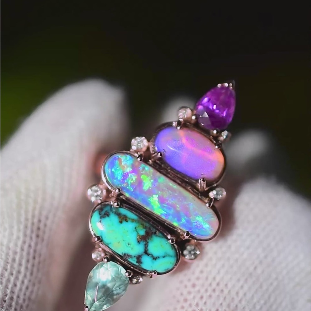 Angel Alchemy Opal Ring ‼️SALE PENDING‼️ - Picture 4 of 5